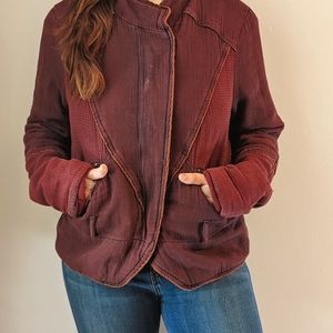 Free People Maroon Jacket
